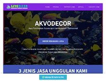 Tablet Screenshot of akvodecor.com